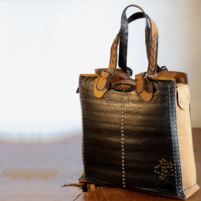 Small Designer Leather Handbag Emo Tote Bag