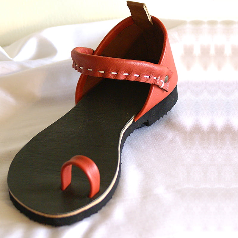 Leather sandals Cleo Red