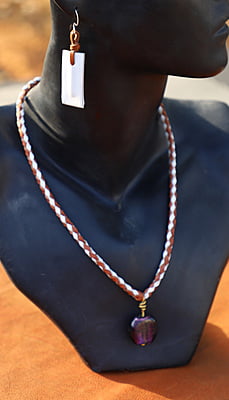 Leather necklace Kyle Leather necklace Kyle
